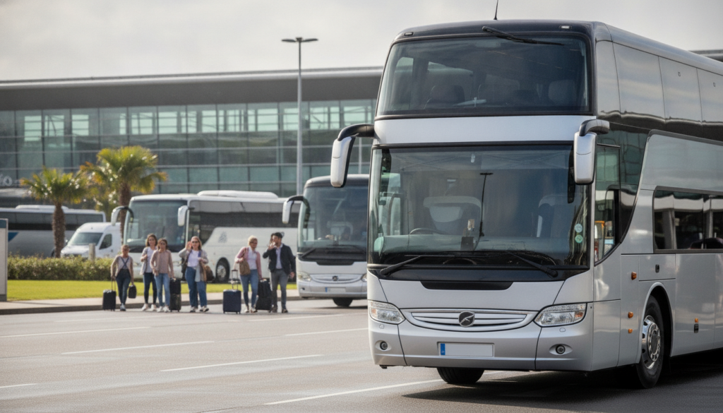 Discovering Britain: Your Group Tour Starts with a Coach from Heathrow — executive coach meeting a group at Heathrow Airport
